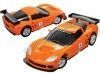 CARSDEMETAL.ES 2005 Chevrolet Corvette C6R "Puzzle 3d de 62 pièces" Orange 1:32 Happy Well 57150