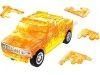 CARSDEMETAL.ES 2004 Hummer H2 Pickup "Puzzle 3D de 70 pièces" Orange Translucent 1:32 Happy Well 57101