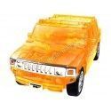 CARSDEMETAL.ES 2004 Hummer H2 Pickup "Puzzle 3D de 70 pièces" Orange Translucent 1:32 Happy Well 57101