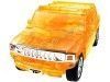 CARSDEMETAL.ES 2004 Hummer H2 Pickup "Puzzle 3D de 70 pièces" Orange Translucent 1:32 Happy Well 57101