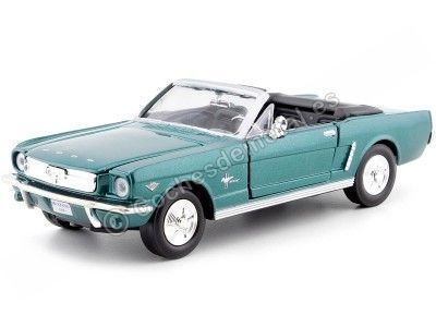 CARSDEMETAL.ES 1964 Ford Mustang 1/2 Metallic Green Cabriolet 1:24 MOTOR MAX 73212