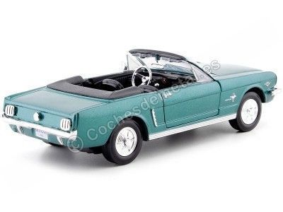 Cochesdemetal.es 1964 Ford Mustang 1/2 Convertible Verde Metalizado 1:24 Motor Max 73212 2
