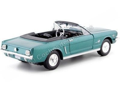 CARSDEMETAL.ES 1964 Ford Mustang 1/2 Metallic Green Cabriolet 1:24 MOTOR MAX 73212 2