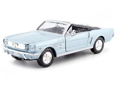 CARSDEMETAL.ES 1964 Ford Mustang 1/2 Metallic Blue Cabriolet 1:24 MOTOR MAX 73212
