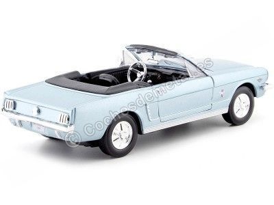 CARSDEMETAL.ES 1964 Ford Mustang 1/2 Metallic Blue Cabriolet 1:24 MOTOR MAX 73212 2