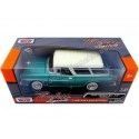 Cochesdemetal.es 1955 Chevy Bel Air Nomad Green / Beige 1:24 Motor Max 73248