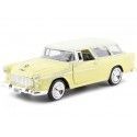 Cochesdemetal.es 1955 Chevy Bel Air Nomad Jaune / Beige 1:24 Motor Max 73248