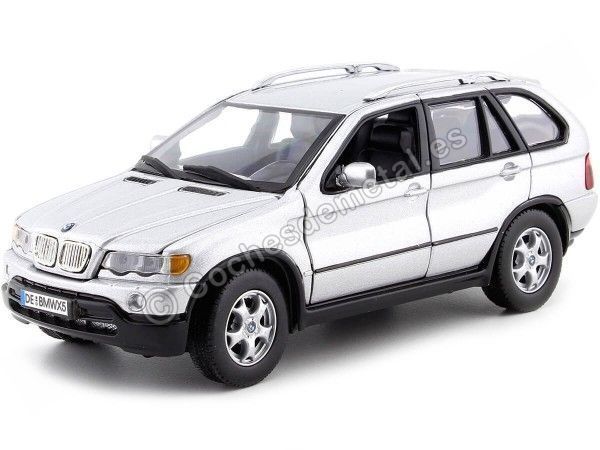 CARSDEMETAL.ES 2001 BMW X5 Gray métallique 1:24 MOTEUR MAX 73254