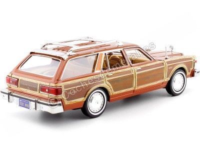 Cochesdemetal.es 1979 Chrysler Lebaron Town & Country Wagon Brown / Woody 1:24 Motor Max 73331 2