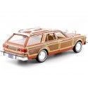 Cochesdemetal.es 1979 Chrysler Lebaron Town & Country Wagon Brown / Woody 1:24 Motor Max 73331