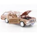 Cochesdemetal.es 1979 Chrysler Lebaron Town & Country Wagon Brown / Woody 1:24 Motor Max 73331