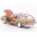 Cochesdemetal.es 1979 Chrysler Lebaron Town & Country Wagon Brown / Woody 1:24 Motor Max 73331