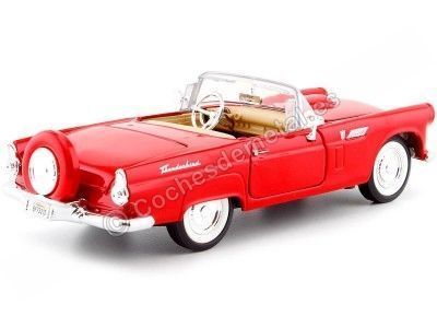 Cochesdemetal.es 1956 Ford Thunderbird Convertible Red 1:24 MOTOR MAX 73215 2