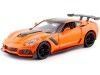 Cochesdemetal.es 2019 Chevrolet Corvette ZR1 Orange / Noir 1:24 MOTOR MAX 79356