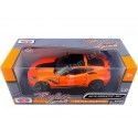 Cochesdemetal.es 2019 Chevrolet Corvette ZR1 Orange / Noir 1:24 MOTOR MAX 79356