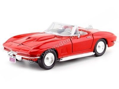 Cochesdemetal.es 1967 Chevrolet Corvette Convertible Red 1:24 Motor Max 73224