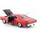 Cochesdemetal.es 1969 Dodge Coronet Super Bee Rojo / Negro 1:24 Motor Max 73315