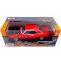 Cochesdemetal.es 1969 Dodge Coronet Super Bee Rojo / Negro 1:24 Motor Max 73315