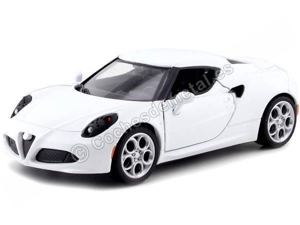 Cochesdemetal.es 2013 Alfa Romeo 4c White 1:24 MOTOR MAX 79320