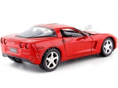 Cochesdemetal.es 2005 Chevrolet Corvette (C6) Rojo 1:24 Motor Max 73270 2