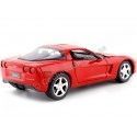 Cochesdemetal.es 2005 Chevrolet Corvette (C6) Rojo 1:24 Motor Max 73270