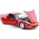 Cochesdemetal.es 2005 Chevrolet Corvette (C6) Rojo 1:24 Motor Max 73270