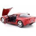 Cochesdemetal.es 2005 Chevrolet Corvette (C6) Rojo 1:24 Motor Max 73270