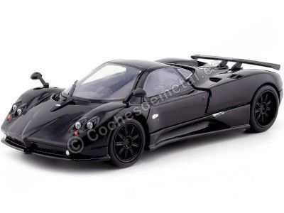 Cochesdemetal.es 2009 Pagani Zonda F Black 1:24 MOTOR MAX 73369