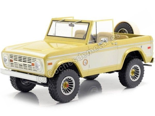 Cochesdemetal.es 1976 Ford Bronco Colorado Gold Rush Verde 1:18 Greenlight 19071