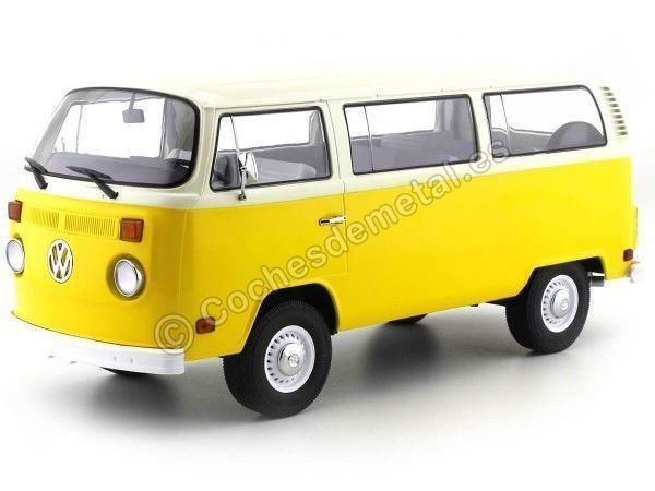 Cochesdemetal.es 1978 Volkswagen VW Type 2 (T2) Bus "Little Miss Sunshine" 1:18 Greenlight 19051