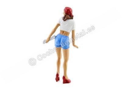 Figura de resina "Chica Mecánico Katie" 1:18 American Diorama 23862 Cochesdemetal.es 2