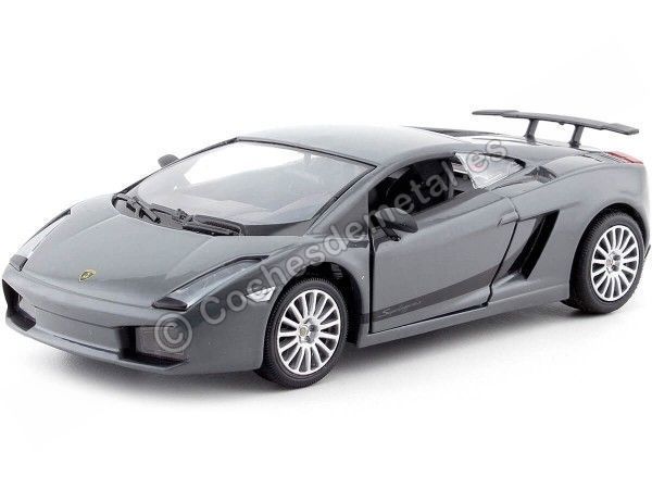 Carsdemetal.es 2008 Lamborghini Gallardo Superleggera Gris foncé 1:24 MOTOR MAX 73346