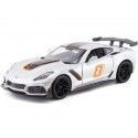 Cochesdemetal.es 2019 Chevrolet Corvette Zr1 GT Racing Metallic Gray 1:24 Motor Max 73785