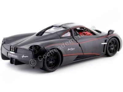 CARSDEMETAL.ES 2012 PAGANI HUAYRA MATTE NOIR 1:24 MOTEUR MAX 79502 2