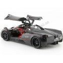 CARSDEMETAL.ES 2012 PAGANI HUAYRA MATTE NOIR 1:24 MOTEUR MAX 79502