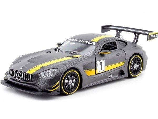 Cochesdemetal.es 2016 Mercedes-Benz AMG GT3 Race Version Matt Grey 1:24 Motor Max 73784