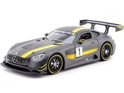 Cochesdemetal.es 2016 Mercedes-Benz AMG GT3 Race Version Matt Grey 1:24 Motor Max 73784