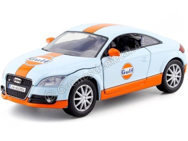 energía Espinoso Una oración 2015 Audi TT Coupe "Gulf Edition" Blue/Orange 1:24 Motor Max 79645