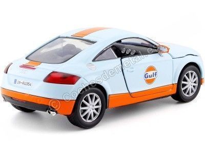 Cochesdemetal.es 2015 Audi TT Coupe "Gulf Edition" Blue/Orange 1:24 Motor Max 79645 2