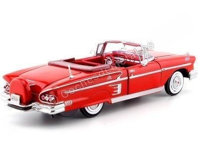 Cochesdemetal.es 1958 Chevrolet Impala Roadster Rojo 1:24 Motor Max 73267 2