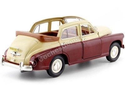 Cochesdemetal.es 1948 Wolga Gaz M20 Pobeda Convertible Burdeos / Crema 1:24 Lucky Diecast 24215 2