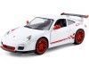 Cochesdemetal.es 2010 Porsche 911 (997) GT3 RS Mark 2 White/Red 1:24 Lucky Diecast 24213