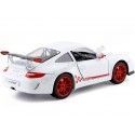 Cochesdemetal.es 2010 Porsche 911 (997) GT3 RS Mark 2 White/Red 1:24 Lucky Diecast 24213