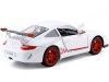 Cochesdemetal.es 2010 Porsche 911 (997) GT3 RS Mark 2 White/Red 1:24 Lucky Diecast 24213