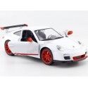 Cochesdemetal.es 2010 Porsche 911 (997) GT3 RS Mark 2 White/Red 1:24 Lucky Diecast 24213