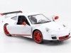 Cochesdemetal.es 2010 Porsche 911 (997) GT3 RS Mark 2 White/Red 1:24 Lucky Diecast 24213