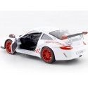 Cochesdemetal.es 2010 Porsche 911 (997) GT3 RS Mark 2 White/Red 1:24 Lucky Diecast 24213