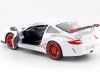 Cochesdemetal.es 2010 Porsche 911 (997) GT3 RS Mark 2 White/Red 1:24 Lucky Diecast 24213