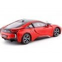 Cochesdemetal.es 2019 BMW i8 Coupe Rojo/Negro 1:24 Rastar 56500