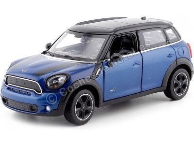 Carsdemetal.es 2010 Mini Cooper S Countryman R60 Metallic Blue 1:24 Rastar 56400